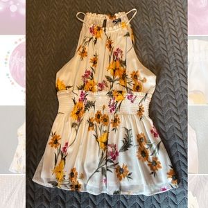 Express womens flower print blouse